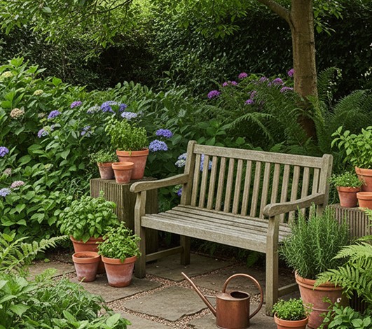 Chaise de jardin empilable